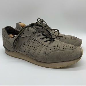 FRYE Keith Runner Leather Lace-Up Sneakers Size 13